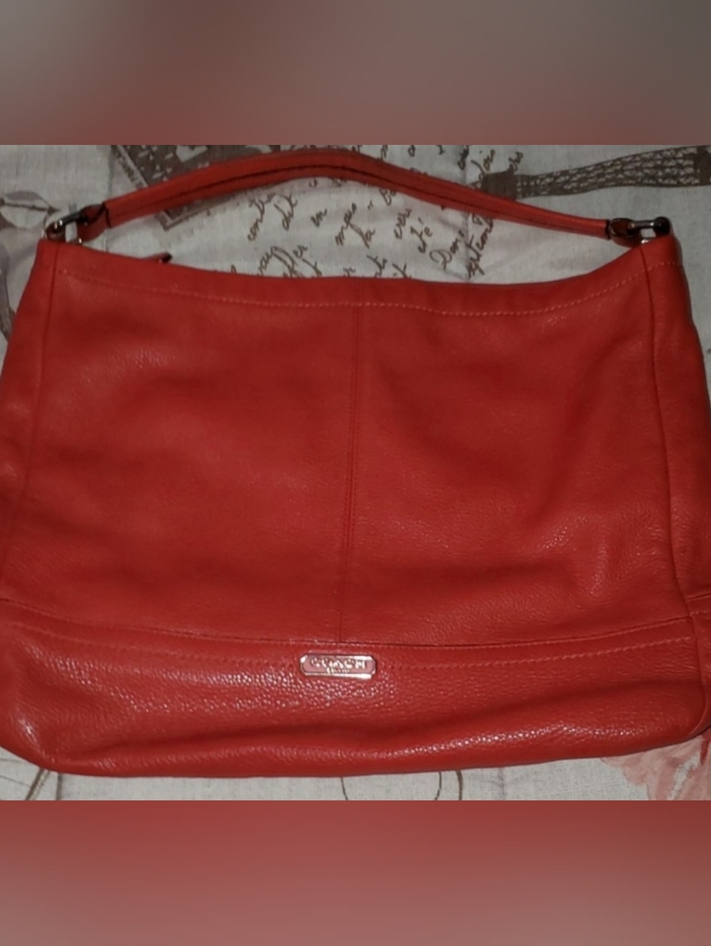 Red Leather Coach Purse